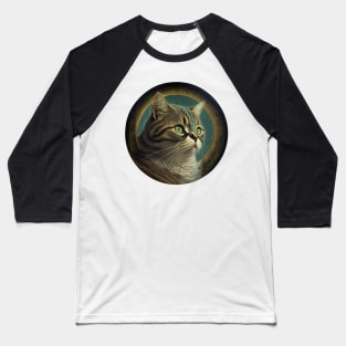 Purrfectly Powerful: Round Cat Designs for the Feline Warrior in You Baseball T-Shirt